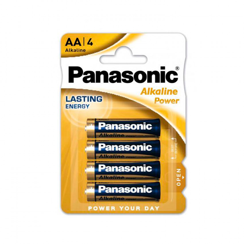 Pack 4 Pilhas Alcalinas Panasonic AA LR06 1.5V