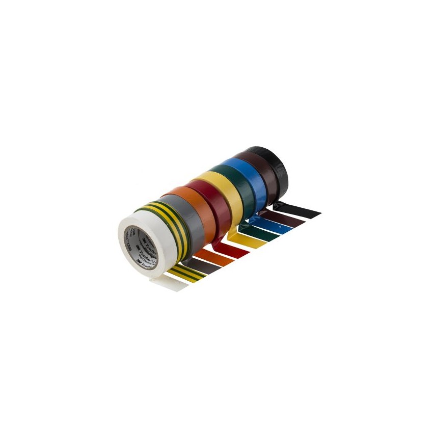 Cinta Aislante Temflex 1300 3M PVC 19mm x 20m Amarillo