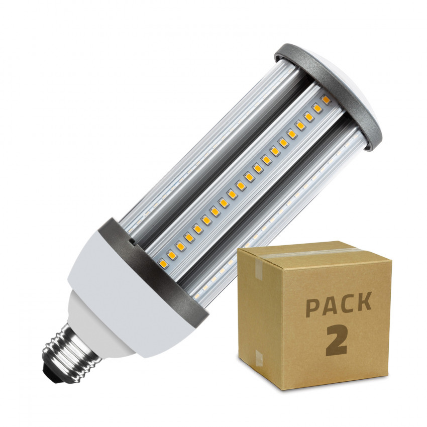 Pack Lámpara LED Alumbrado Público Corn E27 30W (2 un)