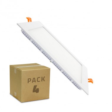 Produto de Pack Placa LED Quadrada SuperSlim 18W (4 Un)