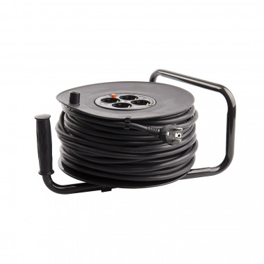 Producto de Carrete Alargador de Cable 40m 3x1.5mm con sistema Anti-Twist
