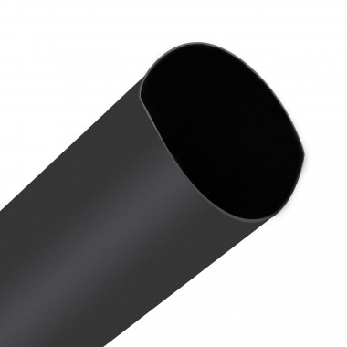 Tubo Termoretráctil Negro Contracción 3:1 80mm 1 metro - efectoLED