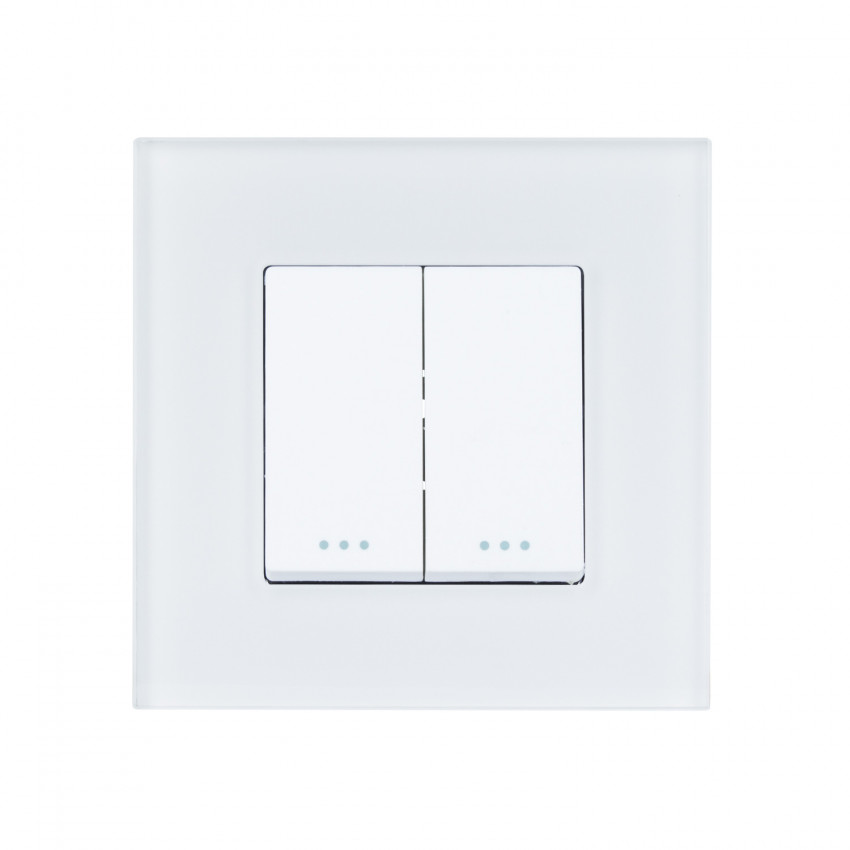 Produto de Interruptor Duplo com Moldura PC Modern
