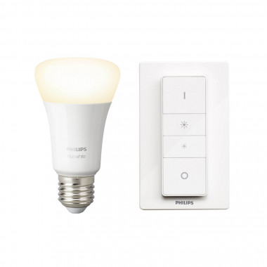 Interruptor + Bombilla Inteligente LED E27 8.5W 806 lm PHILIPS Hue White -  efectoLED