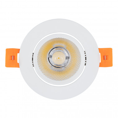 Producto de Foco Downlight LED 7W COB Direccionable Circular Blanco Corte Ø 70 mm No Flicker 