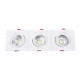 Foco Downlight LED Rectangular Triple New Manhatan 30W