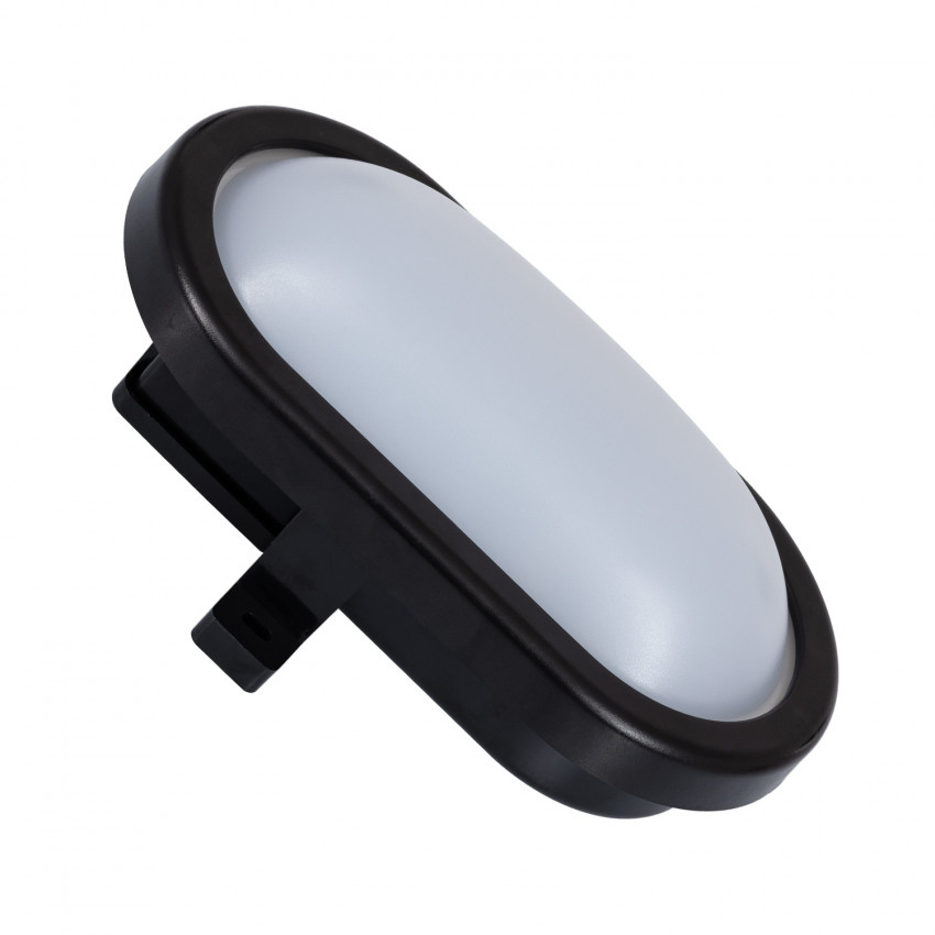 Plafón LED Oval New Hublot 12W Black 180x115 mm
