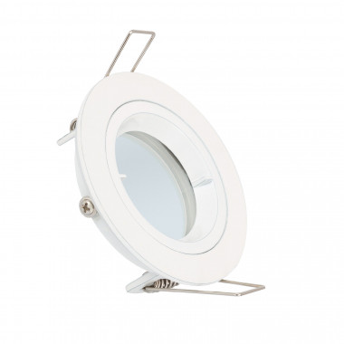 Producto de Aro Downlight Circular Blanco para Bombilla LED GU10 / GU5.3 Corte Ø 65 mm 