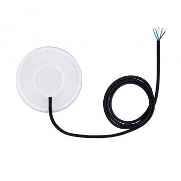 Lâmpada Piscina LED RGBW Submersível Slim 12V DC 20W IP68 PAR56 Comando RF