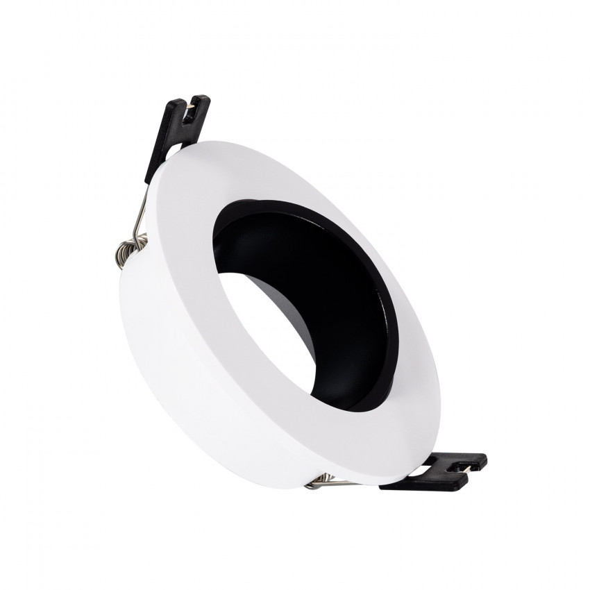 Aro Downlight  Cónico Baixo  UGR Preto para lâmpada LED GU10 / GU5.3 Corte Ø 90 mm