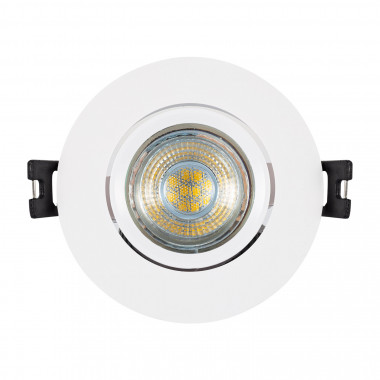 Produto de Aro Downlight Circular Inclinável para Lâmpadas LED GU10 / GU5.3 Corte Ø 75 mm