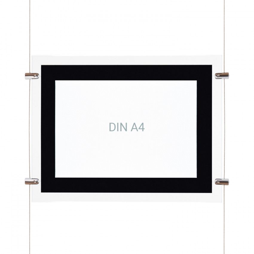 Kit Cartaz Exposição LED DIN A4