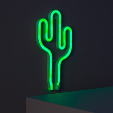 Neón LED Cactus con Batería
