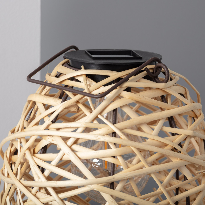 Produto de Candeeiro de Mesa LED Solar Exterior Rattan Baihar 