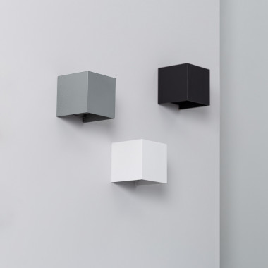 Producto de Aplique de Pared Exterior LED 6W Aluminio Iluminación doble Cara Eros Gris