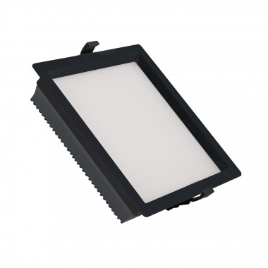 Downlight LED 30W SAMSUNG New Aero Slim Quadrado 130 lm/W Microprismático (URG17) LIFUD Preto Corte 210x210 mm