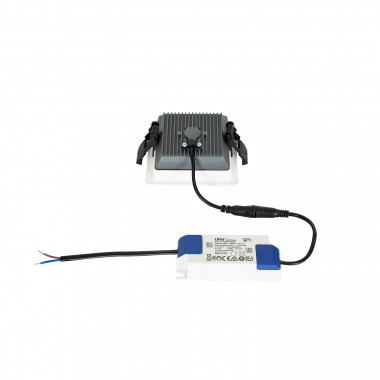 Produto de Downlight LED 10W SAMSUNG New Aero Slim Quadrado 130 lm/W Microprismático (UGR17) LIFUD Corte 85x85 mm
