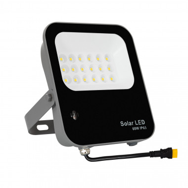 Producto de Foco Proyector LED Solar 60W 170lm/W IP65 con Control Remoto