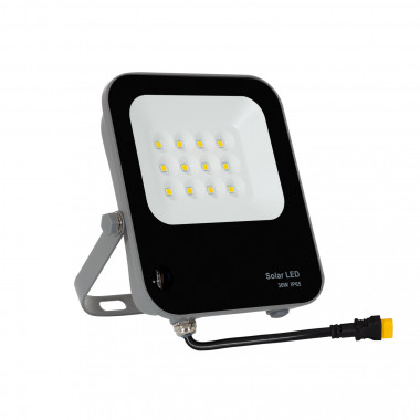 Producto de Foco Proyector LED Solar 30W 170lm/W IP65 con Control Remoto