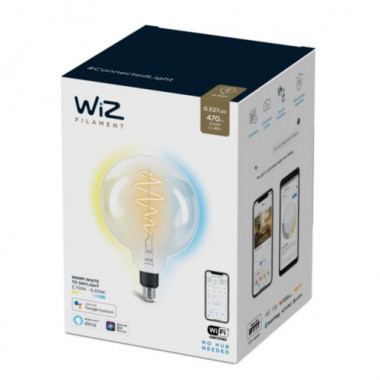 Produto de Lâmpada Filamento LED E27 6.7W 806 lm G200 WiFi + Bluetooth Regulável CCT WIZ
