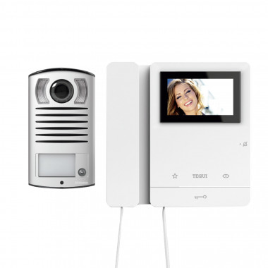 Producto de Kit Videoportero 2 Viviendas 2 Hilos con Placa LINEA 2000 y 2 Monitores Serie 8 TEGUI 378122