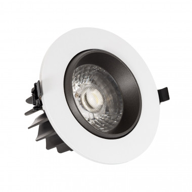 Produto de Foco Downlight LED 18W COB Direcionável 360º Cinza Circular Design Corte Ø 120 mm