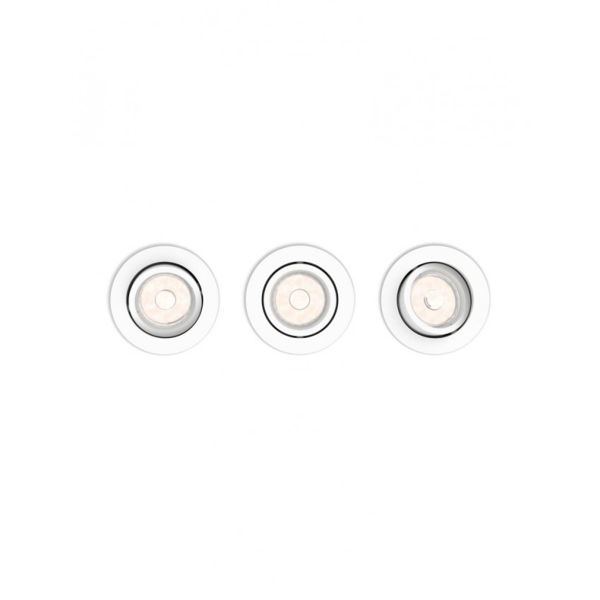 Pack 3 Unidades Foco Downlight Circular PHILIPS Donegal Corte Ø70 mm
