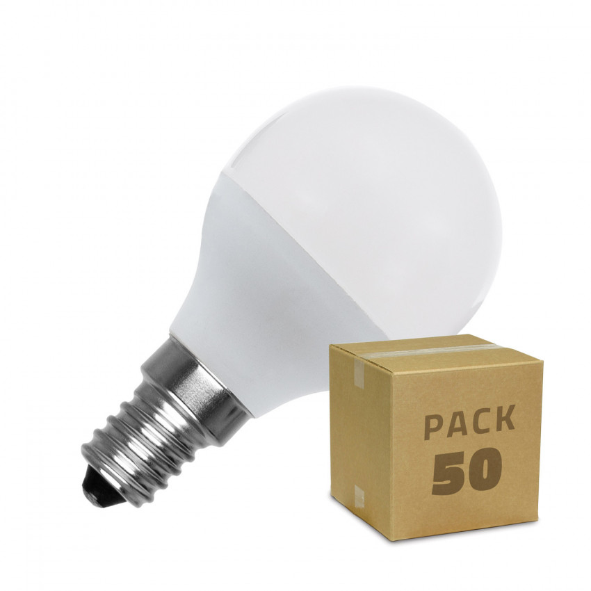 Produto de Caixa de 50 Lâmpadas LED E14 G45 5W Branco Frio