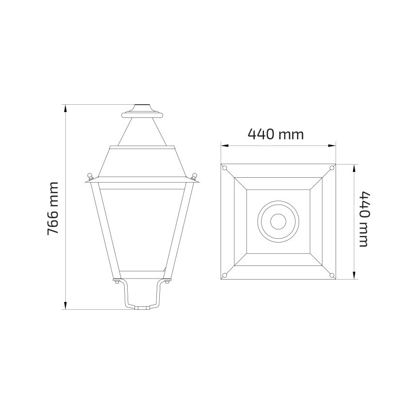 Luminaria LED 40W Villa LUMILEDS PHILIPS Xitanium Regulable 110V