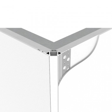 Produto de Perfil de Alumínio Integração para Esquinas Exterior Fitas LED de até 8mm