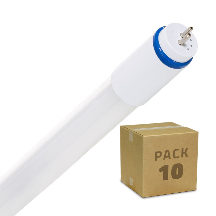 Pack Tubos LED T5 Vidro 60 cm Conexão Bi Lateral 9W (10 un)