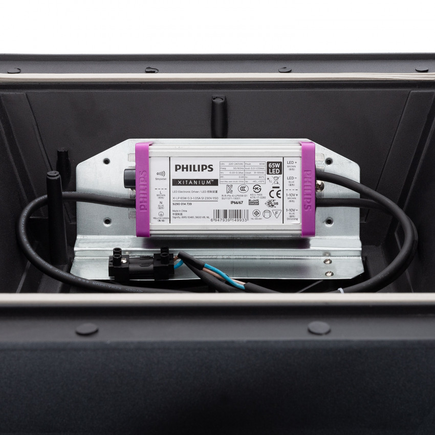 Luminária LED 40W Villa LUMILEDS PHILIPS Xitanium Programável 5 Steps