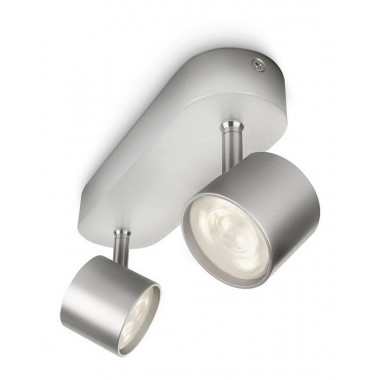 Lámpara de Techo LED Regulable 2 Focos 2x4.5W PHILIPS Star