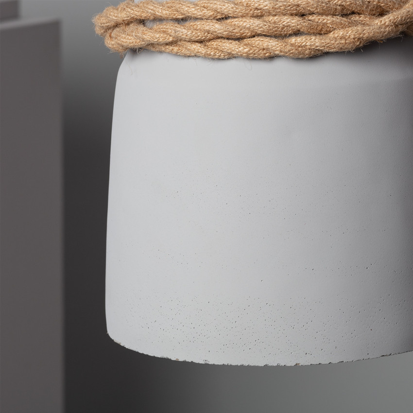 Producto de Lámpara Colgante Cemento y Cuerda Dawan