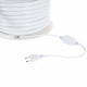 Produto de Rolo Neon LED Regulável 220V AC 120 LED/m 50 m Circular 360 Rosa IP67 a Medida Corte a cada 100 cm