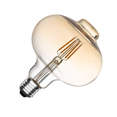 Bombilla Filamento LED E27 6W 550 lm G125 Regulable Ámbar