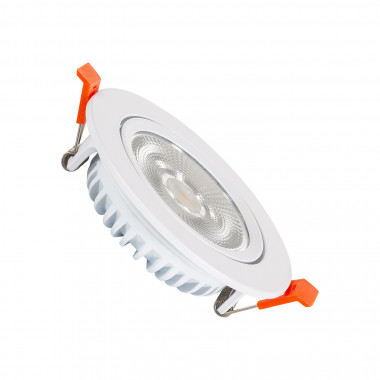 Foco Downlight LED 10W COB Superslim Direcionável Circular Branco Corte Ø90 mm CRI90 Expert Color No Flicker