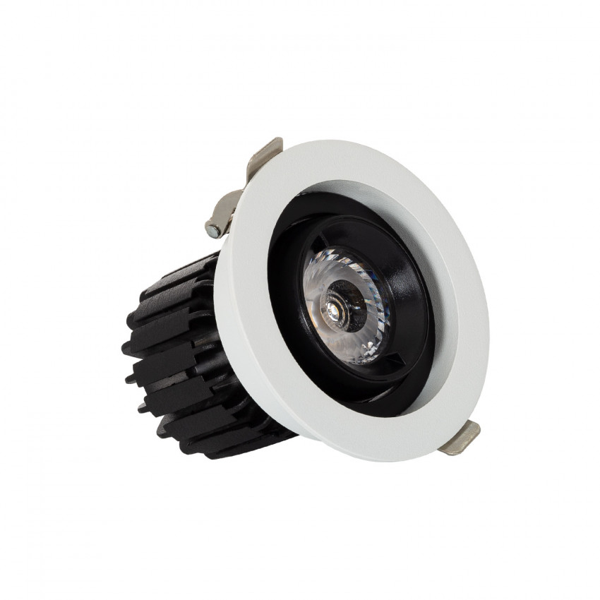 Foco Downlight LED 7W COB Direccionable 360º Circular Corte Ø 80 mm CRI90 Expert Color No Flicker
