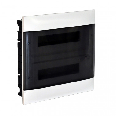 Caja de Empotrar Practibox S para Tabiques Convencionales Puerta Transparente 2x12 Módulos LEGRAND 135052
