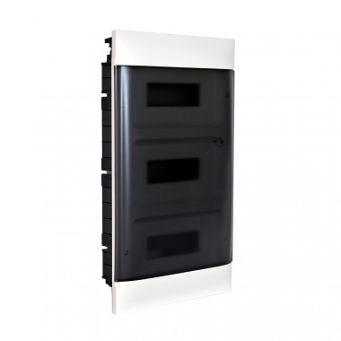 Caixa de Encastrar Practibox S para Divisórias Convencionais Porta Transparente 3x12 Módulos LEGRAND 135053