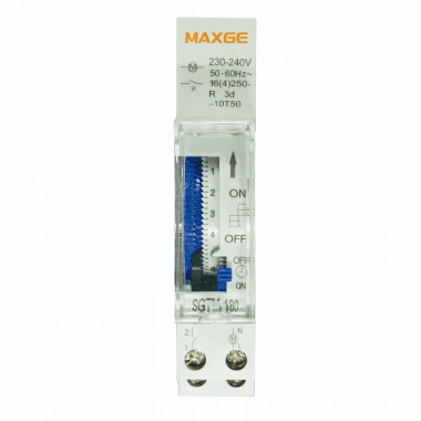 Producto de Interruptor Horario Modular con Reserva de 70h SGTM-180 MAXGE 
