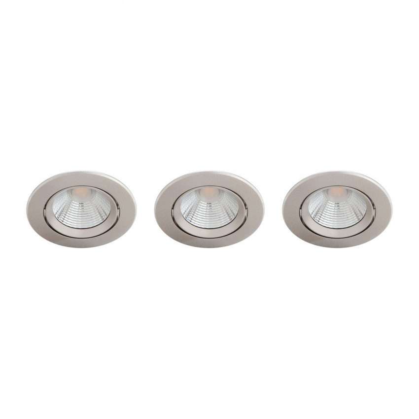 Pack de 3 Unidades Foco Downlight LED Regulável 5.5W PHILIPS Sparkle Corte Ø 70 mm