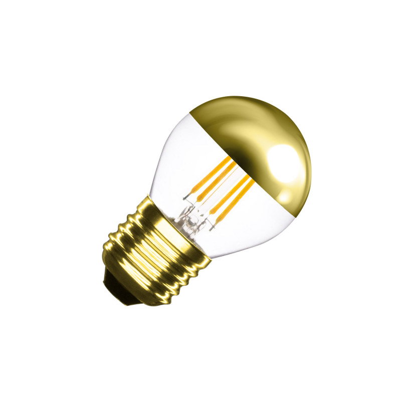Bombilla Filamento LED E27 4W 300 lm G45 Regulable Gold