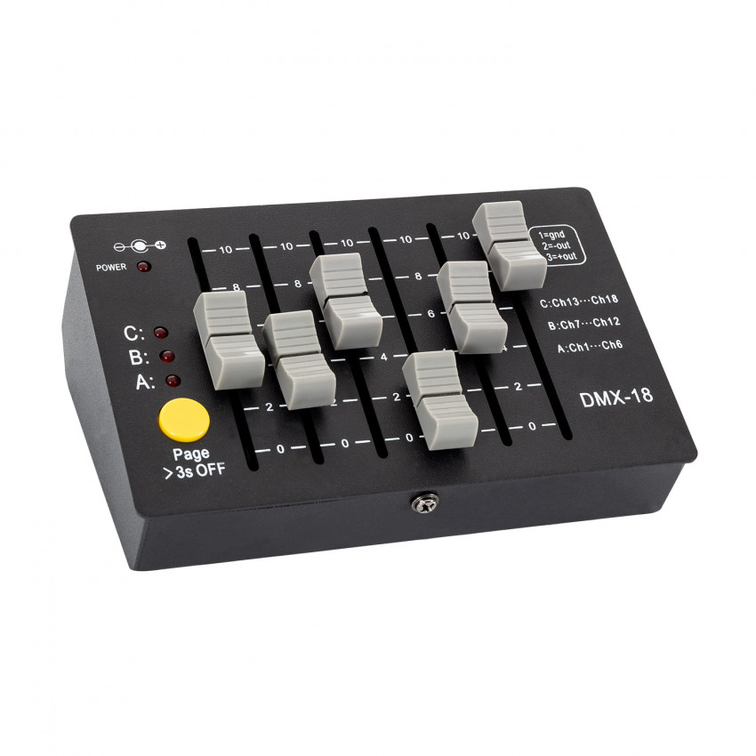 Controlador Consola DMX512 18 Canais Recarregável