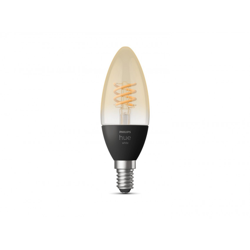 Bombilla Filamento LED E14 4.5W 300 lm B35 PHILIPS Hue White Candle