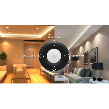 Produto de Controle Remoto RF para Regulador LED CCT 4 Zonas MiBoxer FUT007