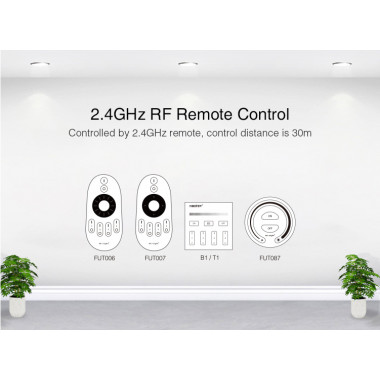 Produto de Controlador Regulador de Parede Táctil LED Monocor 12/24V DC RF MiBoxer P1      