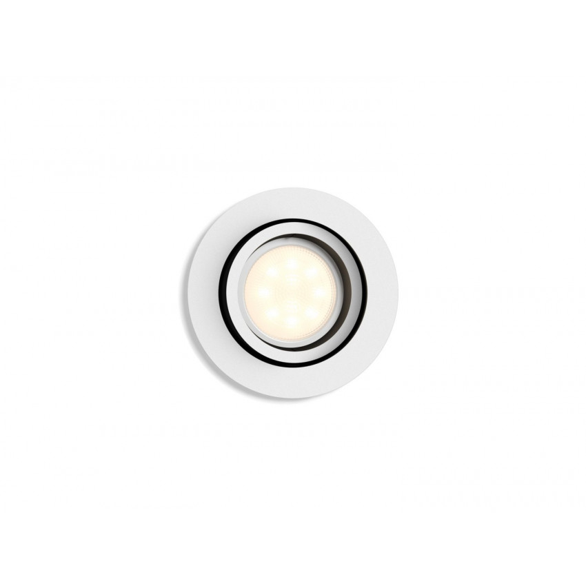 Foco Downlight White Ambiance GU10 PHILIPS Milliskin Corte Ø70 mm Extensión