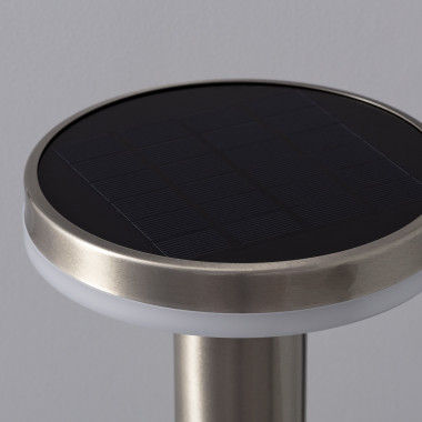 Producto de Baliza Solar Exterior LED 6W Superficie Pie 45cm con Detector de Movimiento Helios Inox