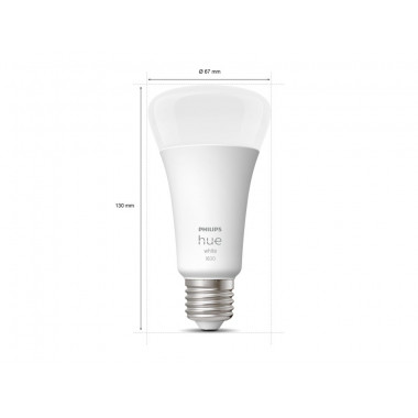 Producto de Bombilla Inteligente LED E27 15.5W 1600 lm A67 PHILIPS Hue White 